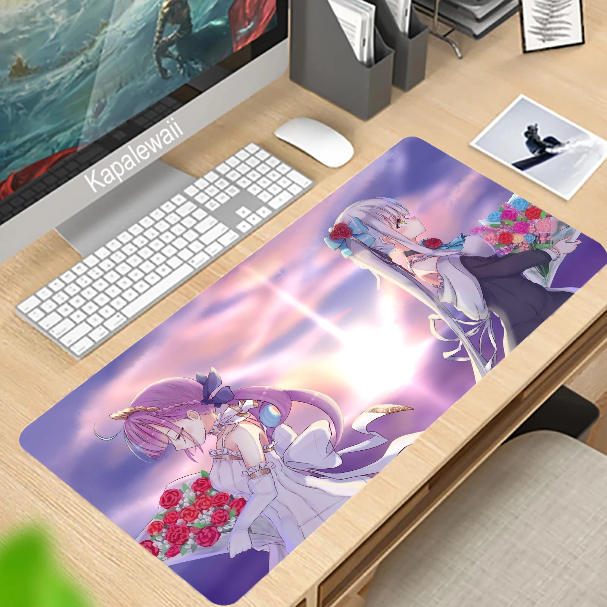 

Gaming Computer Accessories Large Mousepepad Laptop Gamer Kawaii Mousepad Mouse Mats Hololive Table Pads Anime Mouse Pad