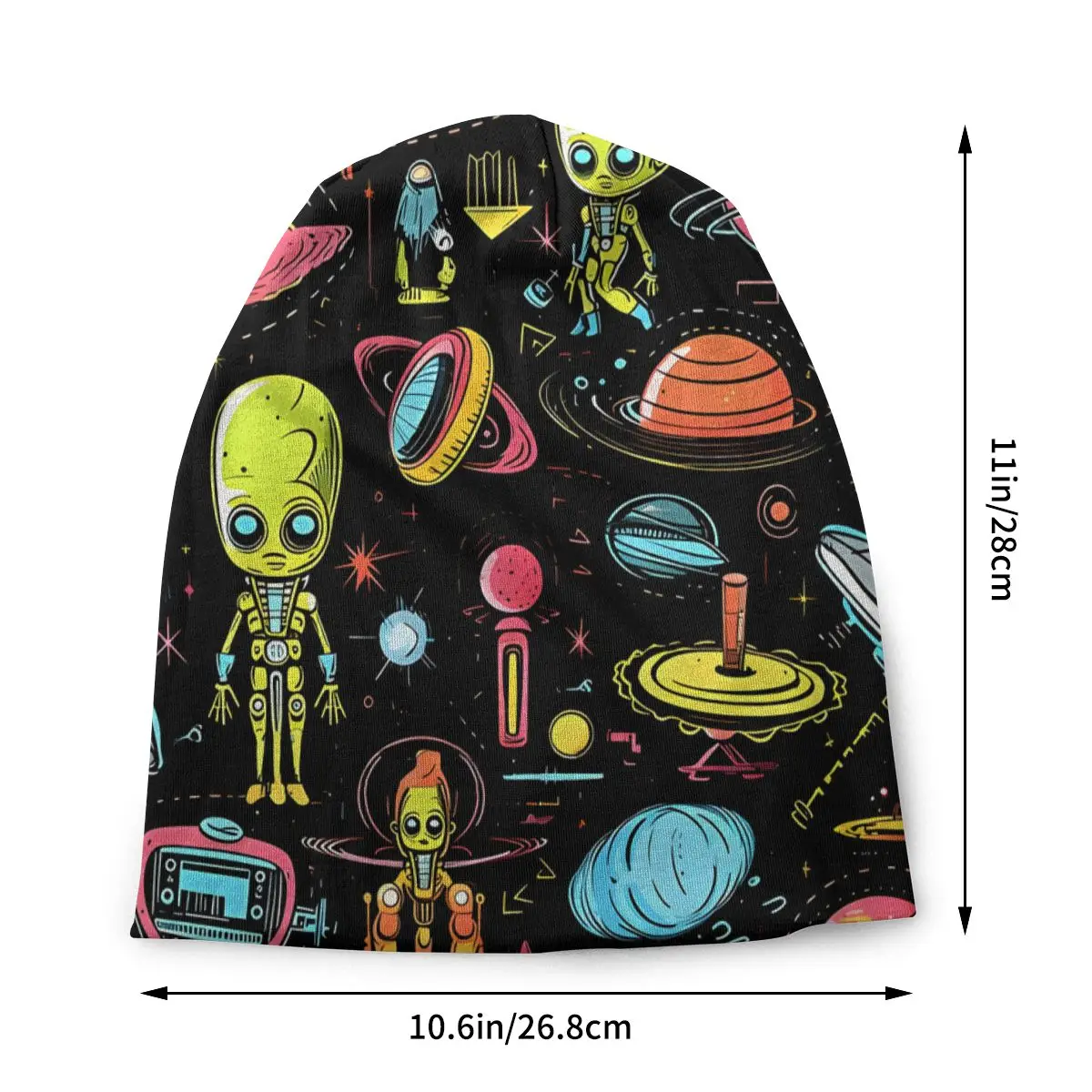 Шапочки с инопланетянином и НЛО облегающие шапки кепки тонкая шапка в стиле