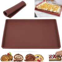 silicone baking mat cake roll pad molds macaron swiss roll oven mat non stick baking pastry tools kitchen gadgets accessories