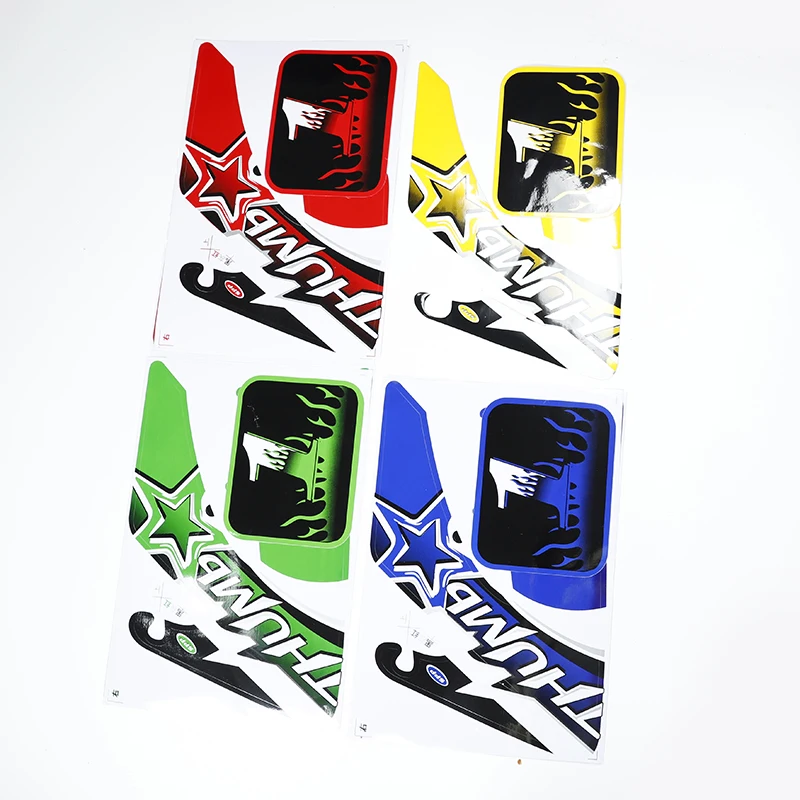 Motorcycle Racing Kohis Sticker Crf50 Paster Red Blue Yellow Green Motorcycle Decal Sticker For CRF 50cc Pit Dirt Bike Decals