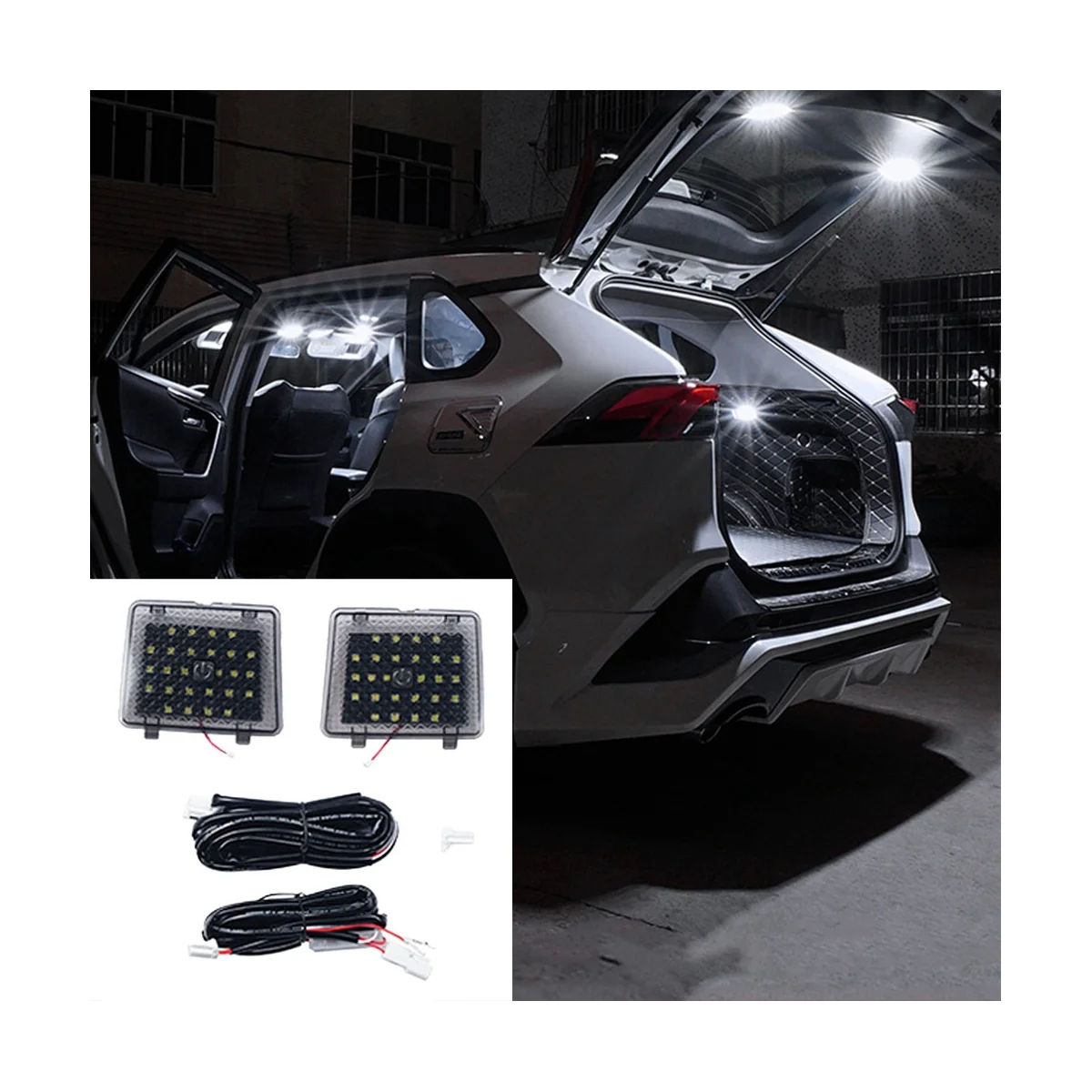 

Внутреннее освещение багажника, лампа для чтения, Автоматическая Индукционная декоративная лампа, лампа багажника для Toyota Rav4 2020 2021