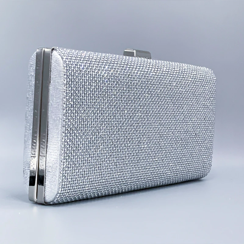 Y2K Classic Hasp Design Female Purse Chic Glitter Rhinestone Decoration Handbag Women Party Elegant Metallic Wallets