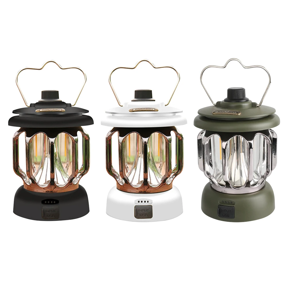 

Type-C Rechargeable 2400mAh Portable Tent Light for Outdoor Camping Kerosene Living Room Outdoor Tent Garden