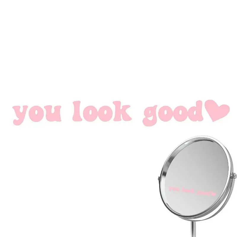

Автомобильная наклейка на зеркало заднего вида You Look Good Decal 3.9x0.7in вдохновляющая Автомобильная наклейка на зеркало заднего вида для бокового зеркала