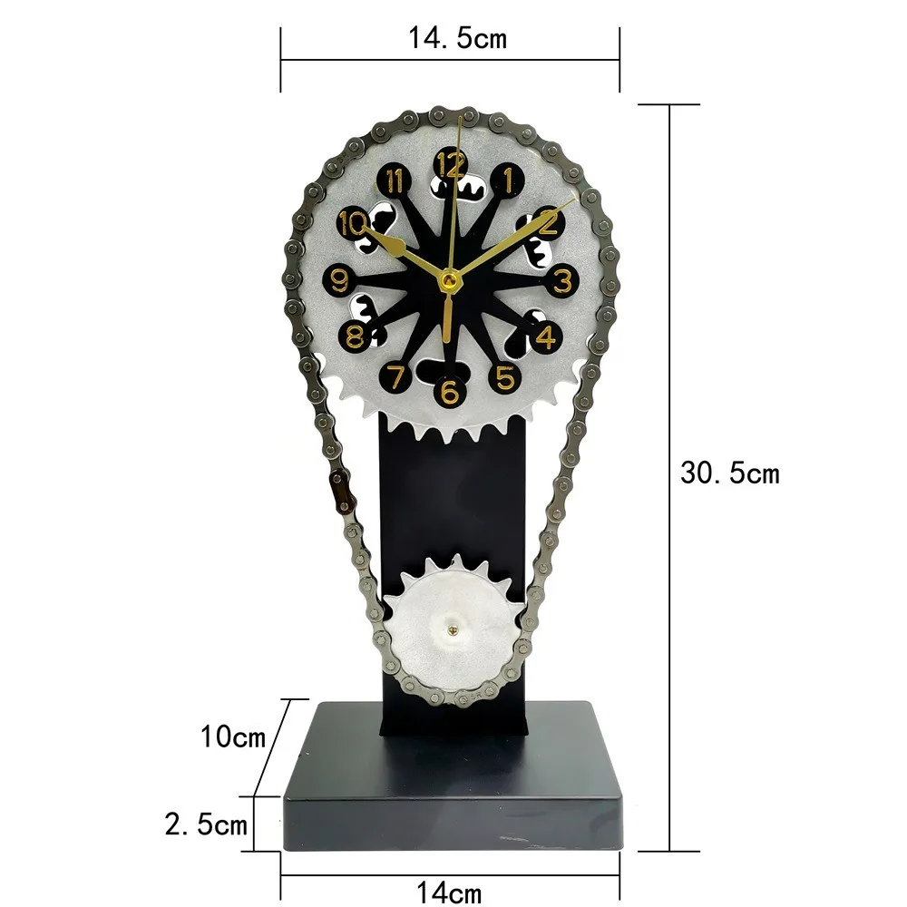 

European and American fashion clocks personality creative decoration retro clock crafts ornaments chain gear clock