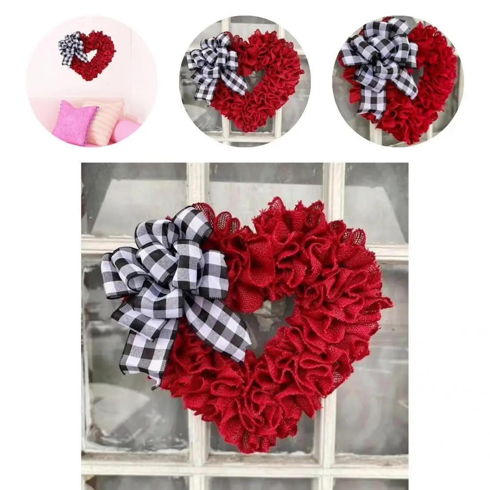 

Специальный подвесной венок в форме сердца, многоразовый дверной подвесной венок, реквизит для фотосъемки, украшение венка