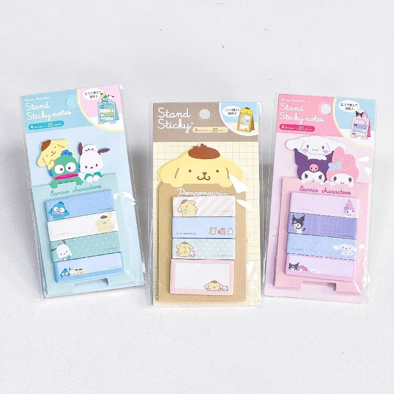 Фото Набор стикеров-закладок Sanrio Kawaii Kuromi Cinnamoroll My Melody для рабочего стола: индексные этикетки, блокнот для заметок, канцелярские товары для офиса и школы №4