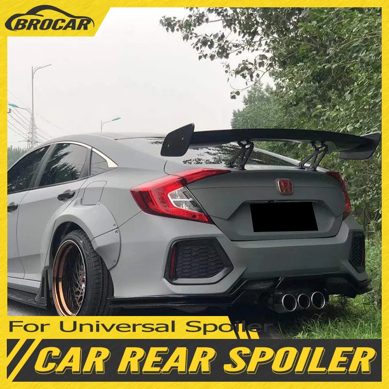 

Универсальный Спойлер для Honda Civic 2016-2023 GT, стильный спойлер из АБС-пластика на заднюю дверь автомобиля, универсальный спойлер для багажника автомобиля
