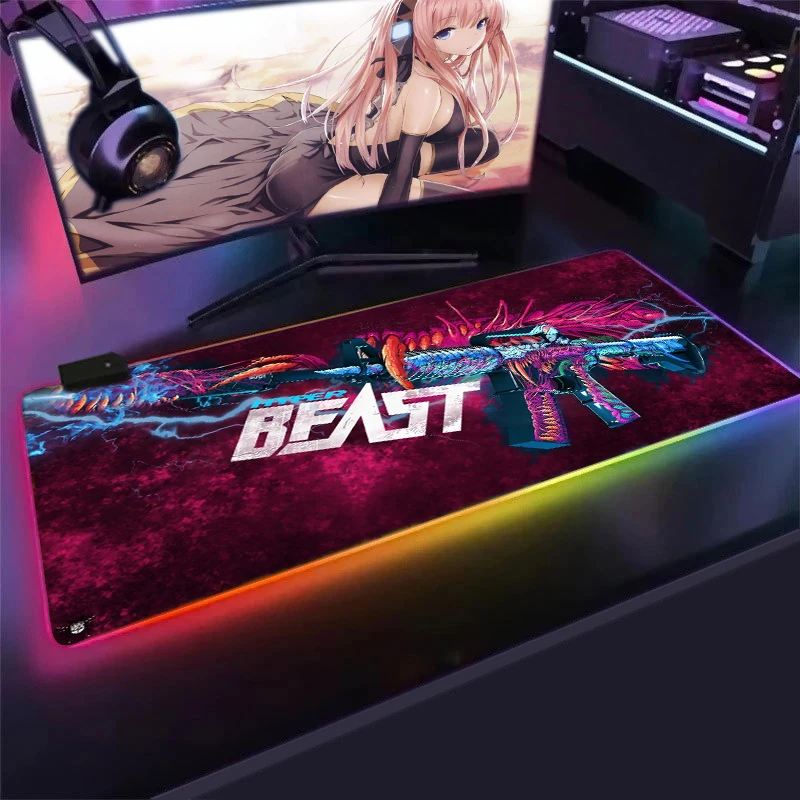 

CS GO Custom Large Mouse Pad Speed Keyboards Mat Rubber Gaming Mousepad Desk Mat For Game Player Desktop PC Computer Laptop Csgo