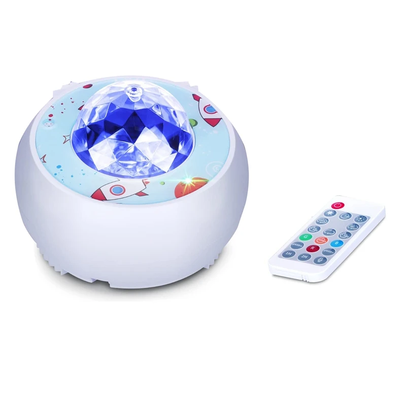 

Светодиодный Галактический Звездный проектор-ночник океанской волны для спальни, декор комнаты и вечеринки, с дистанционным управлением