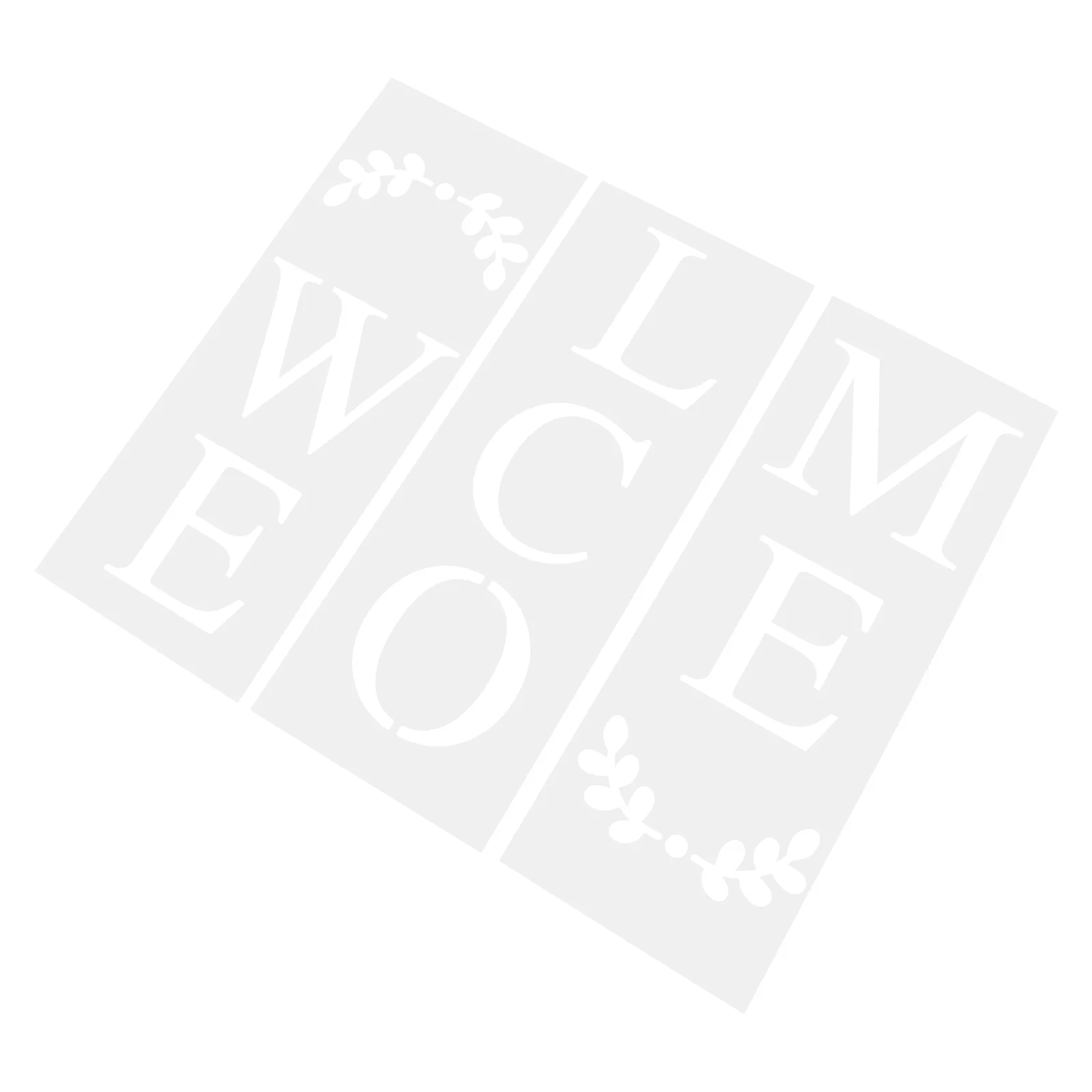 

1 Set/3pcs Welcome Stencils Drawing Painting Welcome Word Sign Template