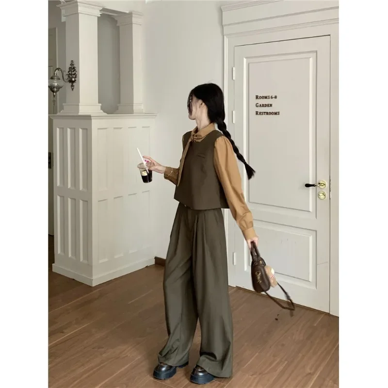 Элегантная модная рубашка свободного кроя с длинными рукавами женский