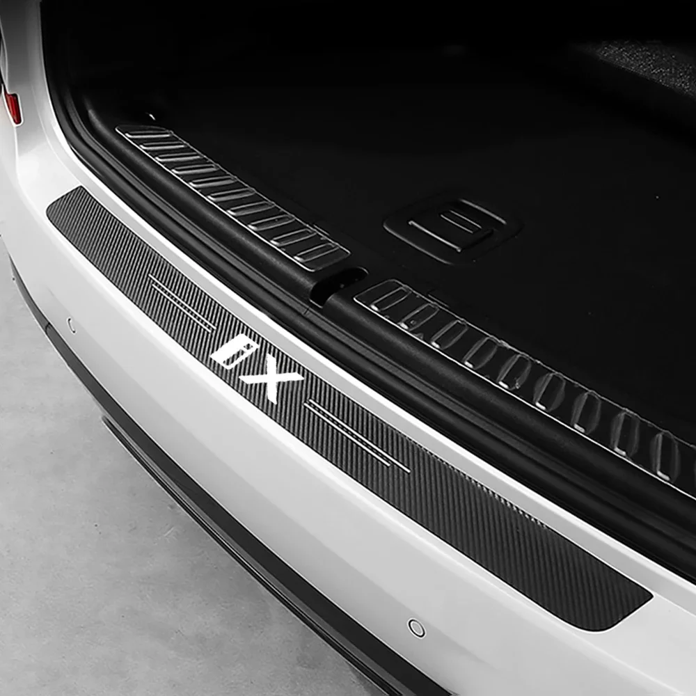 Наклейки на порог автомобиля задний багажника защита от царапин наклейки для BMW ix