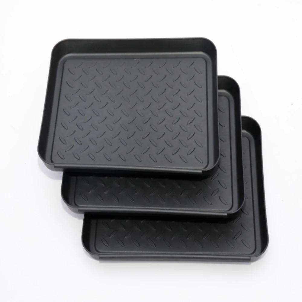 

3PCS Waterproof Shoe Tray Multi-Purpose Door Boot Pad Suitable For Entrance Pet Food Tray Floor Protection Durable Shoe Storage