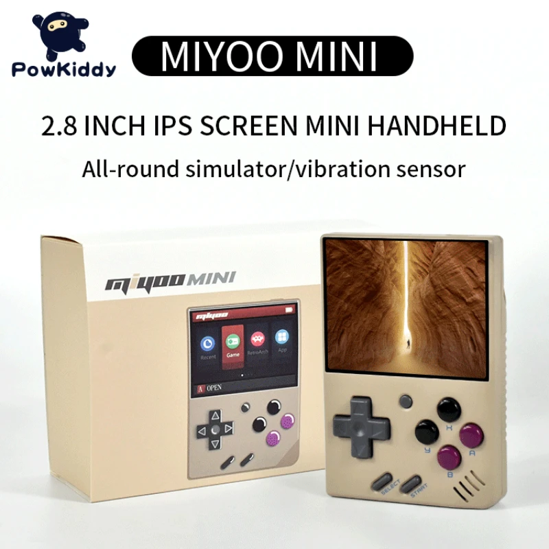 

Miyoo Mini V2 Portable Retro Game Handhelds Devices Console 2.8" 640*480 Plush Toys Free storage bag