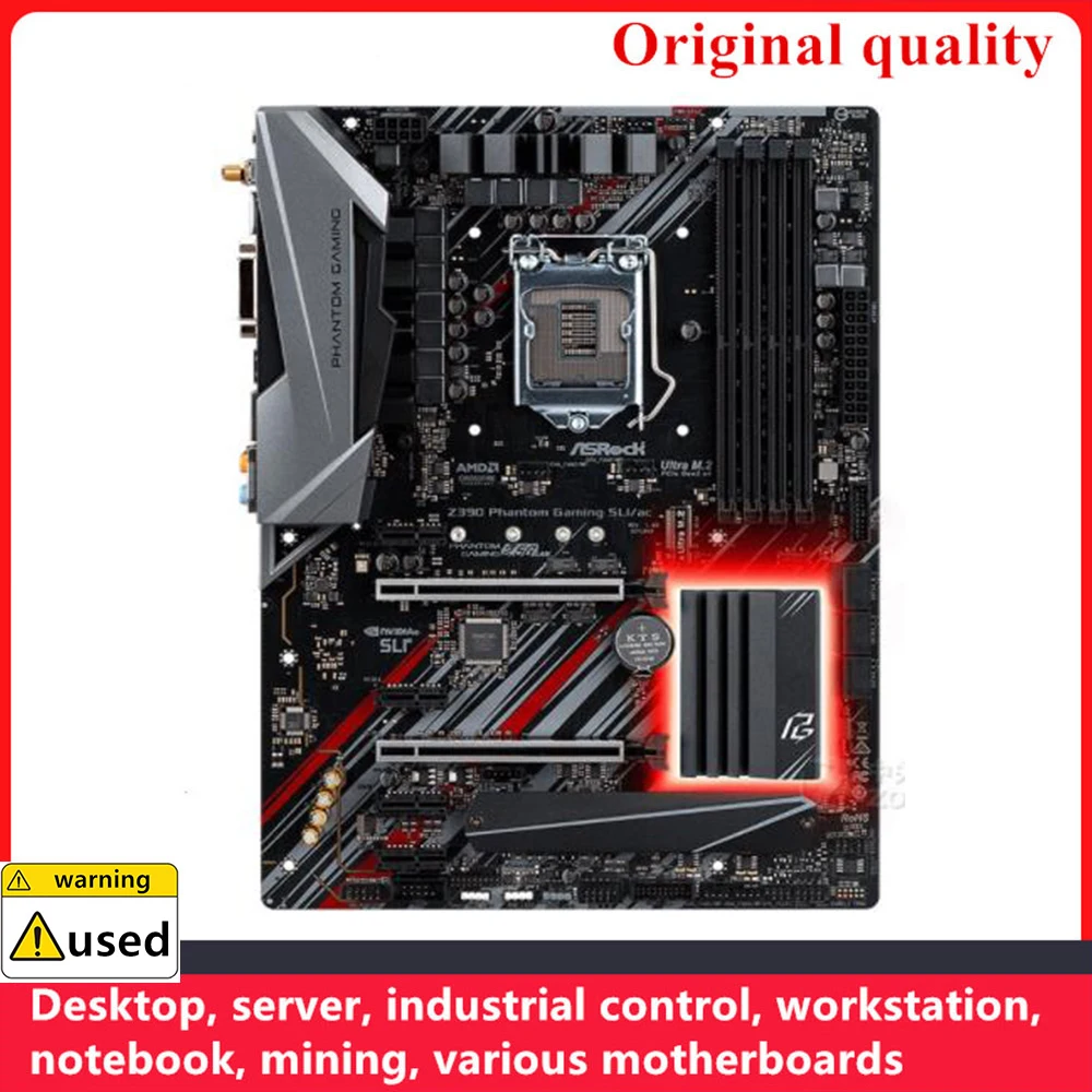 Используется для материнских плат ASROCK Z390 Phantom Gaming SLI/ac LGA 1151 DDR4 64 Гб ATX для Intel Z390 настольная материнская плата