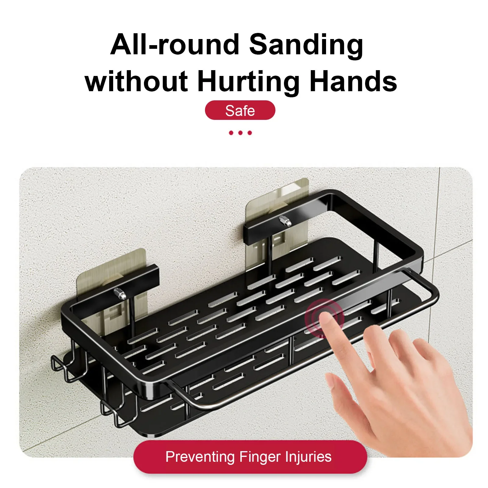 Полка для ванной комнаты без дрели настенная бутылка шампуня угловая полка душа