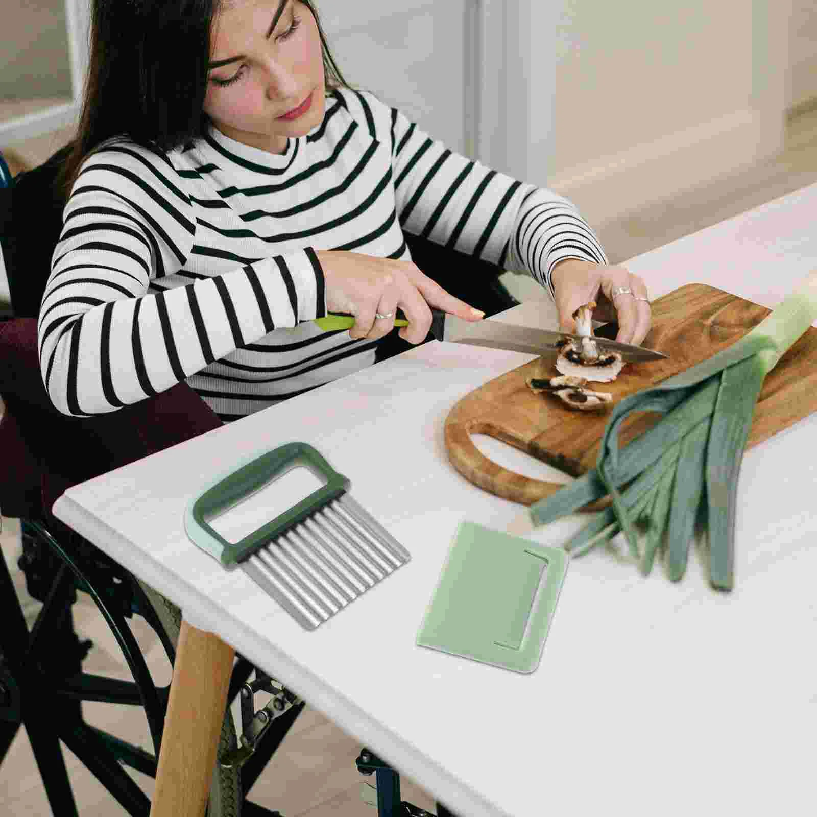 Кухонный инструмент для резки картофеля волнистый нож |