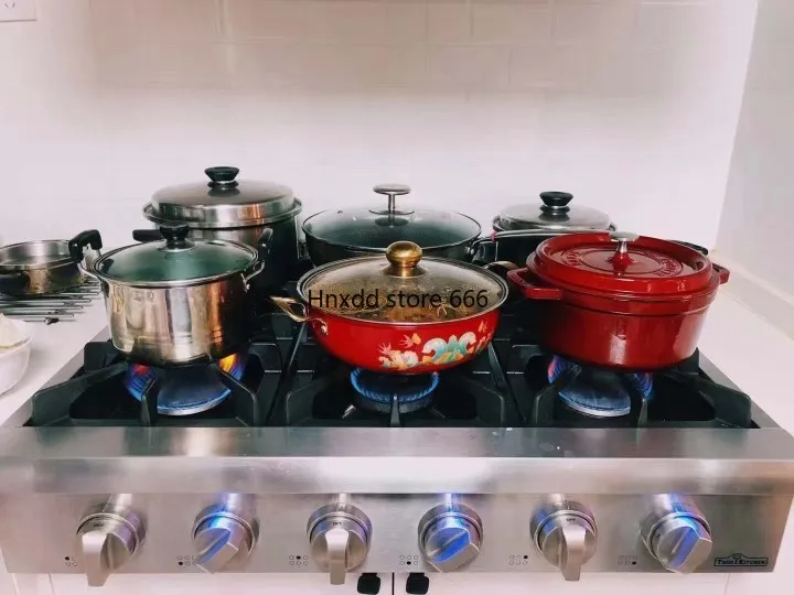 Коммерческая мультигорелка для еды в западном стиле 30/36/48 дюймов газовая плита из