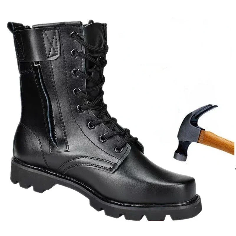 Рабочая защитная обувь для мужчин мужские мотоциклетные ботинки высокого
