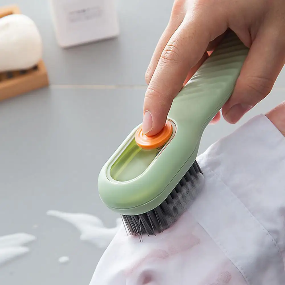

Multifunctional Shoe Brush Automatic Liquid Discharge Deep Cleaning Soft Bristles Household Laundry Cleaning Brush for Daily Use