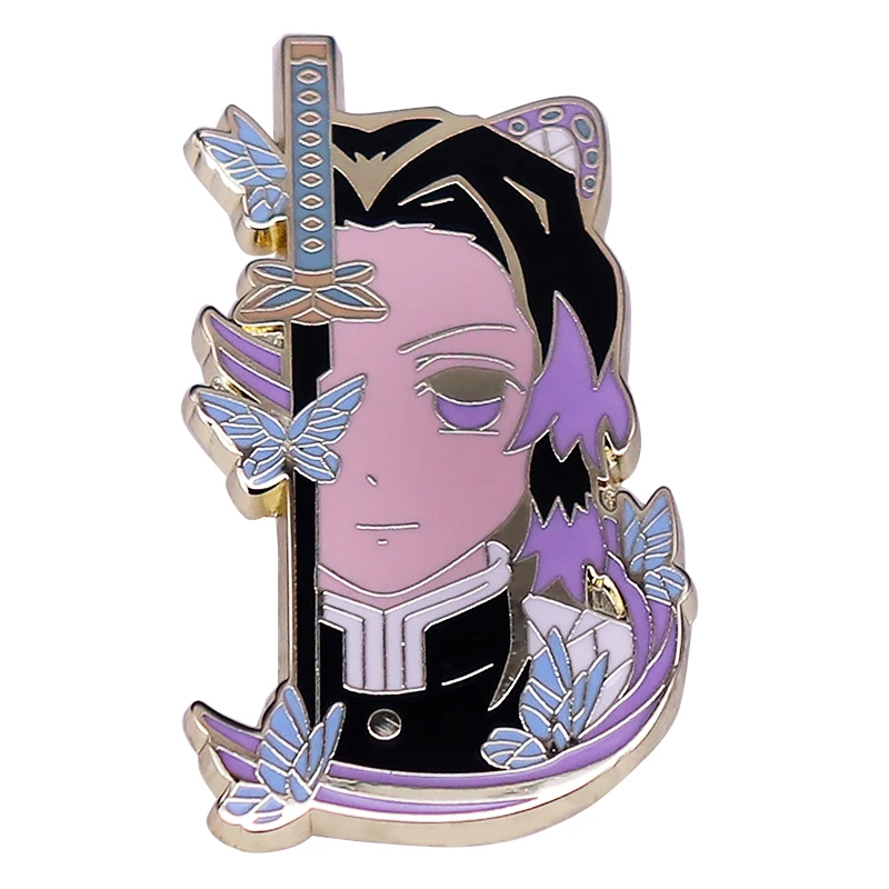 

Demon Slayer Anime Pins Japanese Backpack Badge for Briefcase Badges Jewelry Enamel Pin Accessories Brooch for Clothes Gift