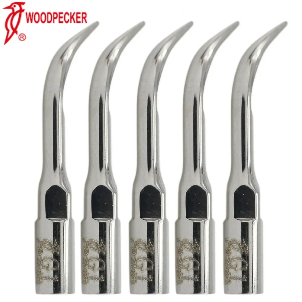 5PCS Original Woodpecker Dental Scaler Tip Ultrasonic Scaling G1 EMS Compatible