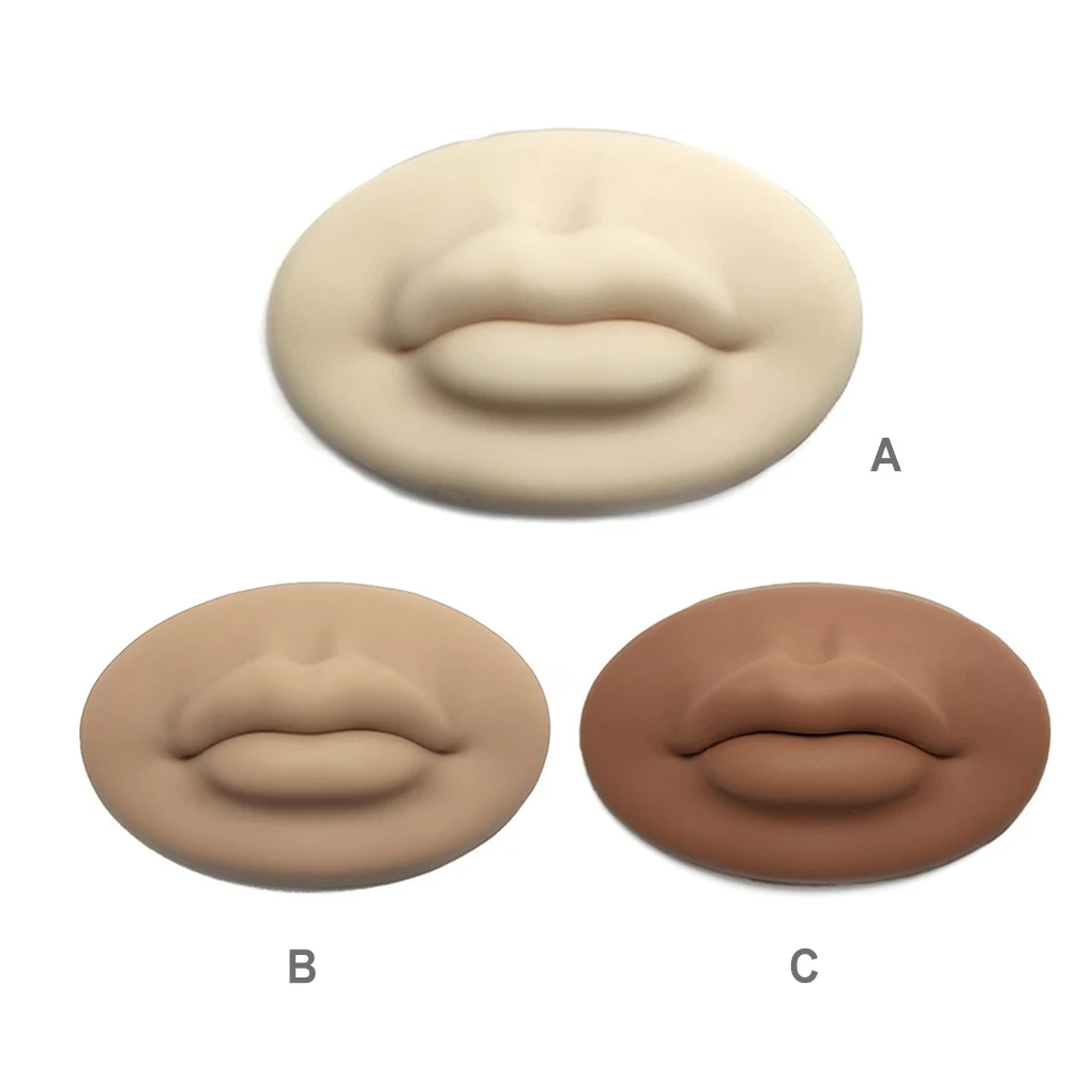 

3D Permanent Makeup Practise Lip Beginner Adhesive Washable Skin Training