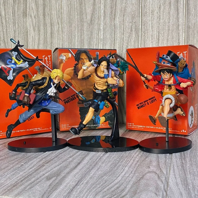 

Аниме One Piece ручной работы бег три брата двухмерный рюкзак Saab Monkey D Luffy Portgas D Ace модели игрушки