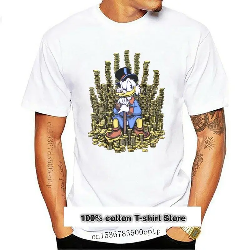 

Camiseta negra для мужчин, camisa de tierra de pato, TALES, sкриge MCDUCK, Money, pila