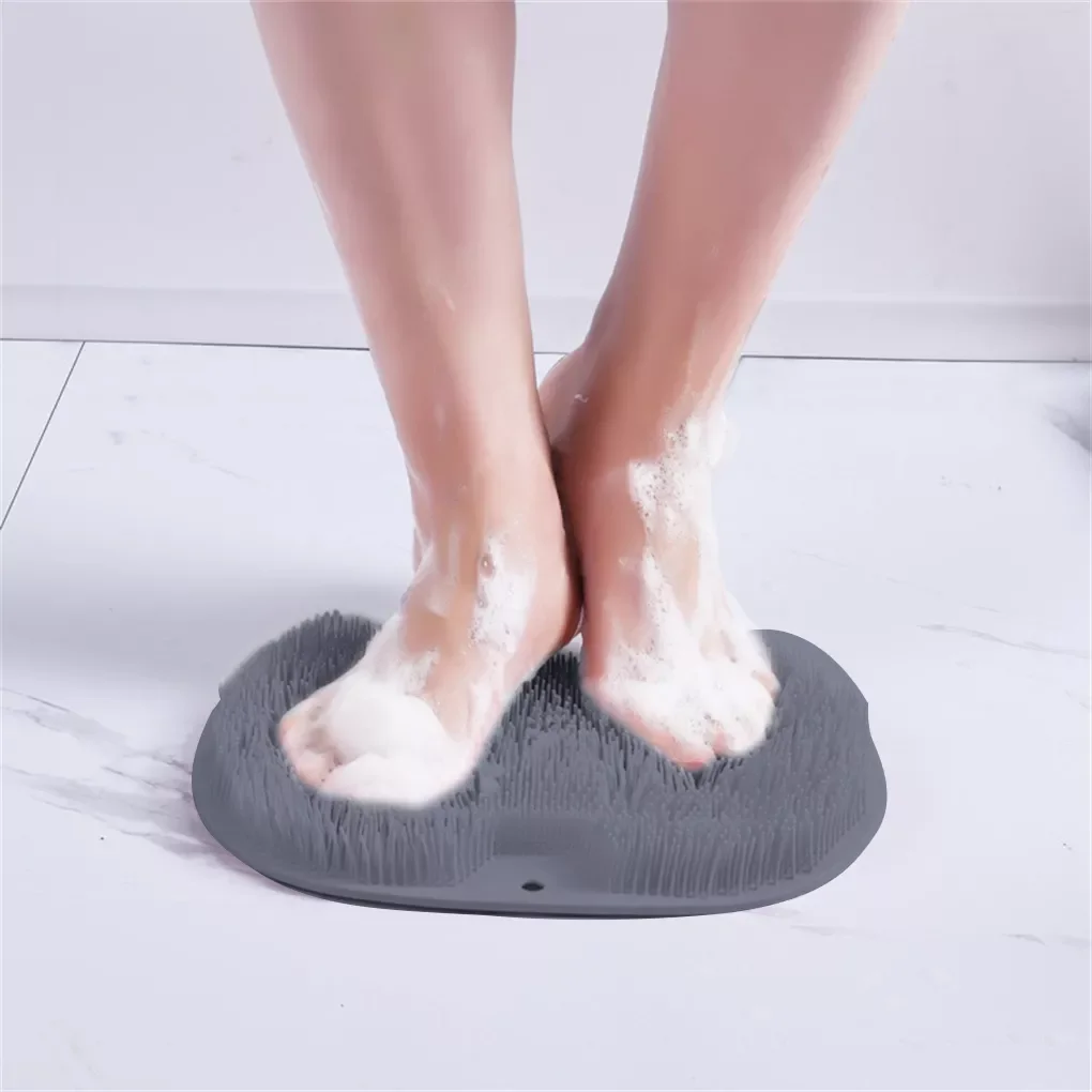 

Lazy Bath Shower Back Brush Massage Pad Soft Silicone Suction Body Massager Cuticles Scrub Pad Household Bathroom Supplies