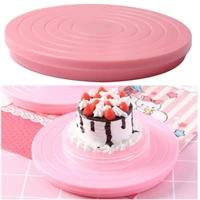 2022 diy rotary mini cake turntable revolving platform round cookie stand home kitchen accessory