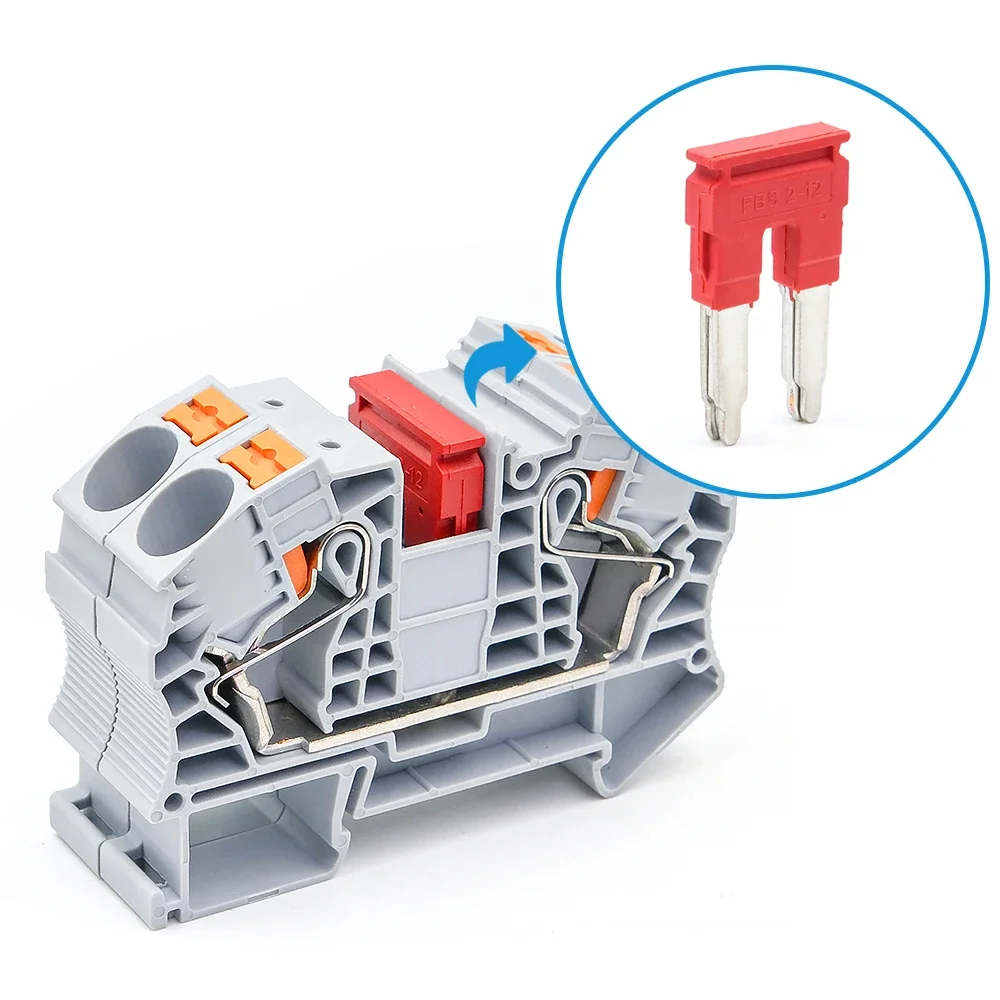Цельная перемычка FBS2-12 для клеммных колодок на DIN-рейку PT16 аксессуары