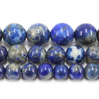 natural polish lapis lazuli 4 6 8 10mm smooth round loose strand stone beads for jewelry making bracelets necklace earrings gift