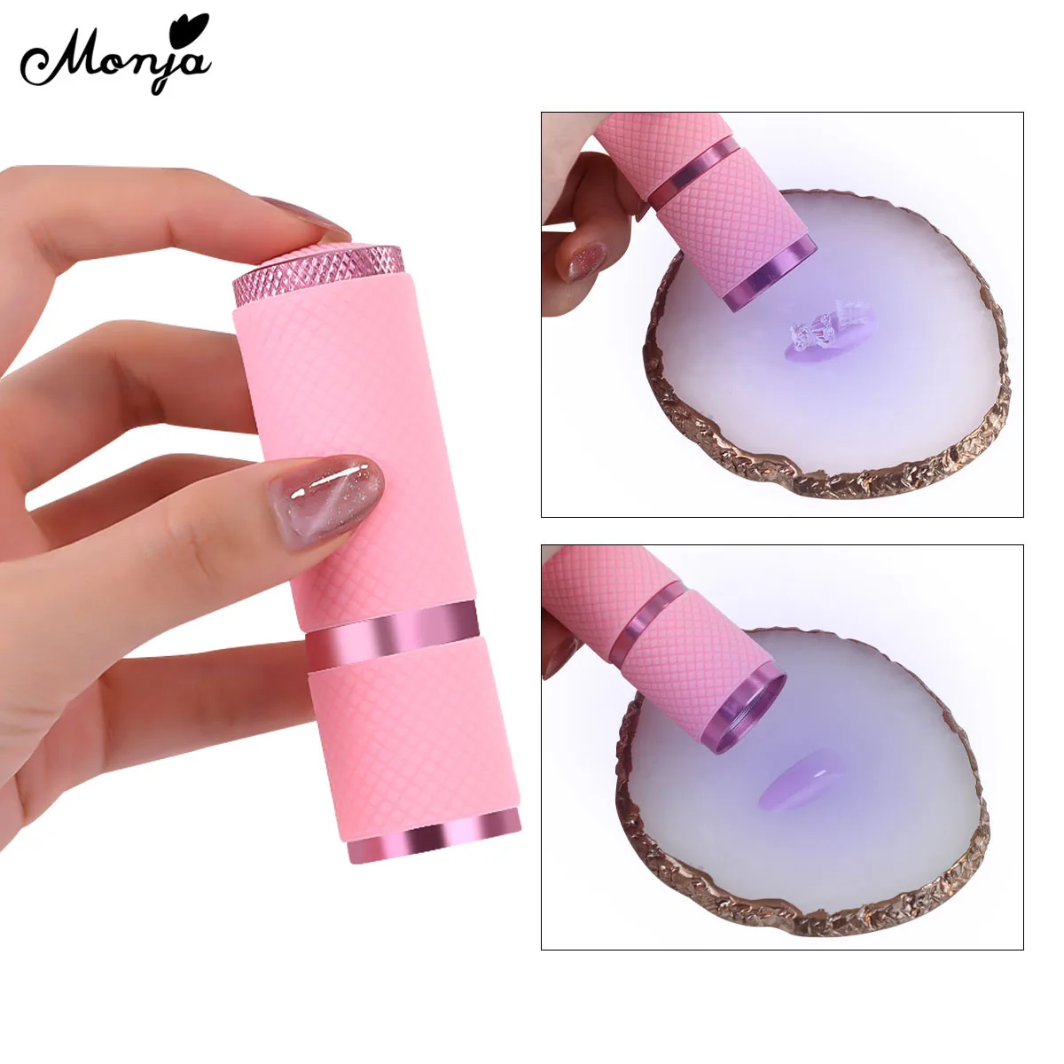 Мини-УФ-лампы для дизайна ногтей Monja 9 светодиодных ламп портативный фонарь