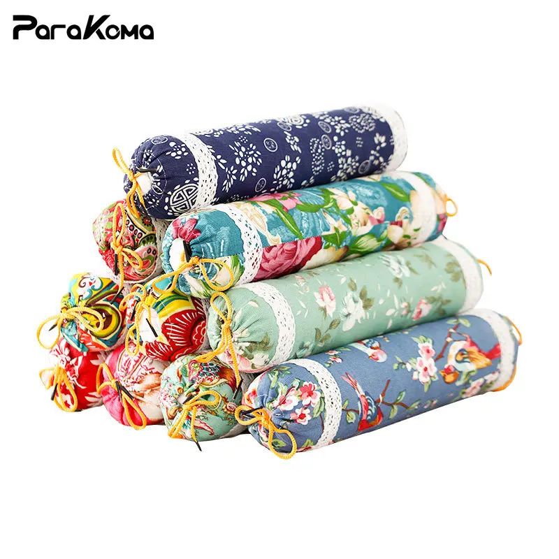 Mugwort Pillow for Sleeping Cotton Linen Adjustable Firm Cer