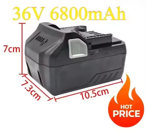Фото Аккумулятор Li-ion 6.8Ач MultiVolt 36В/18В, замена для Hitachi HiKOKI BSL36A18, двухвольтовый, для бесщеточных дрелей, пил и шлифовальных машин №3