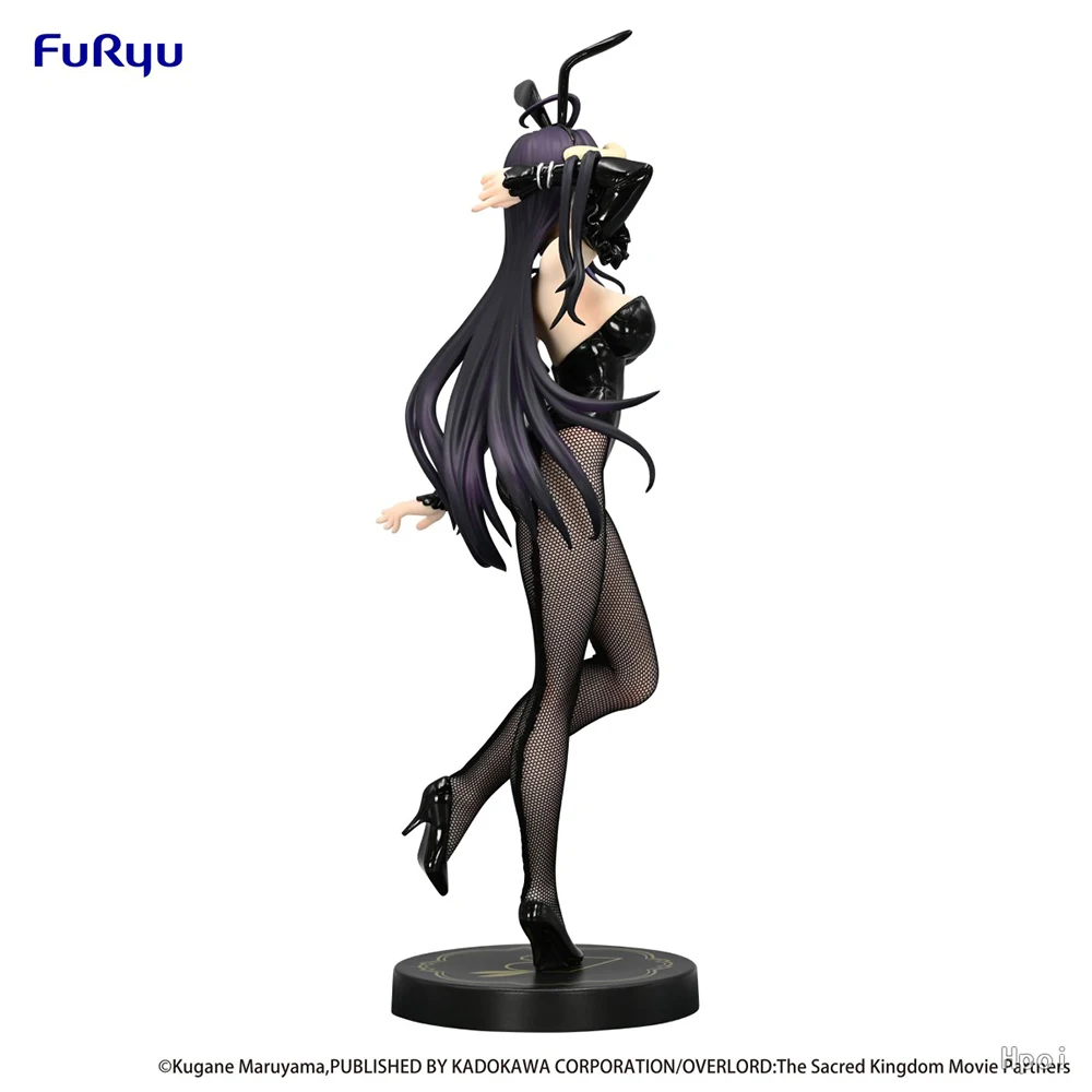 Оригинальные кролики FuRyu BiCute Overlord Albedo Bunny Girl Black ver. Kawaii аниме фигурка модель