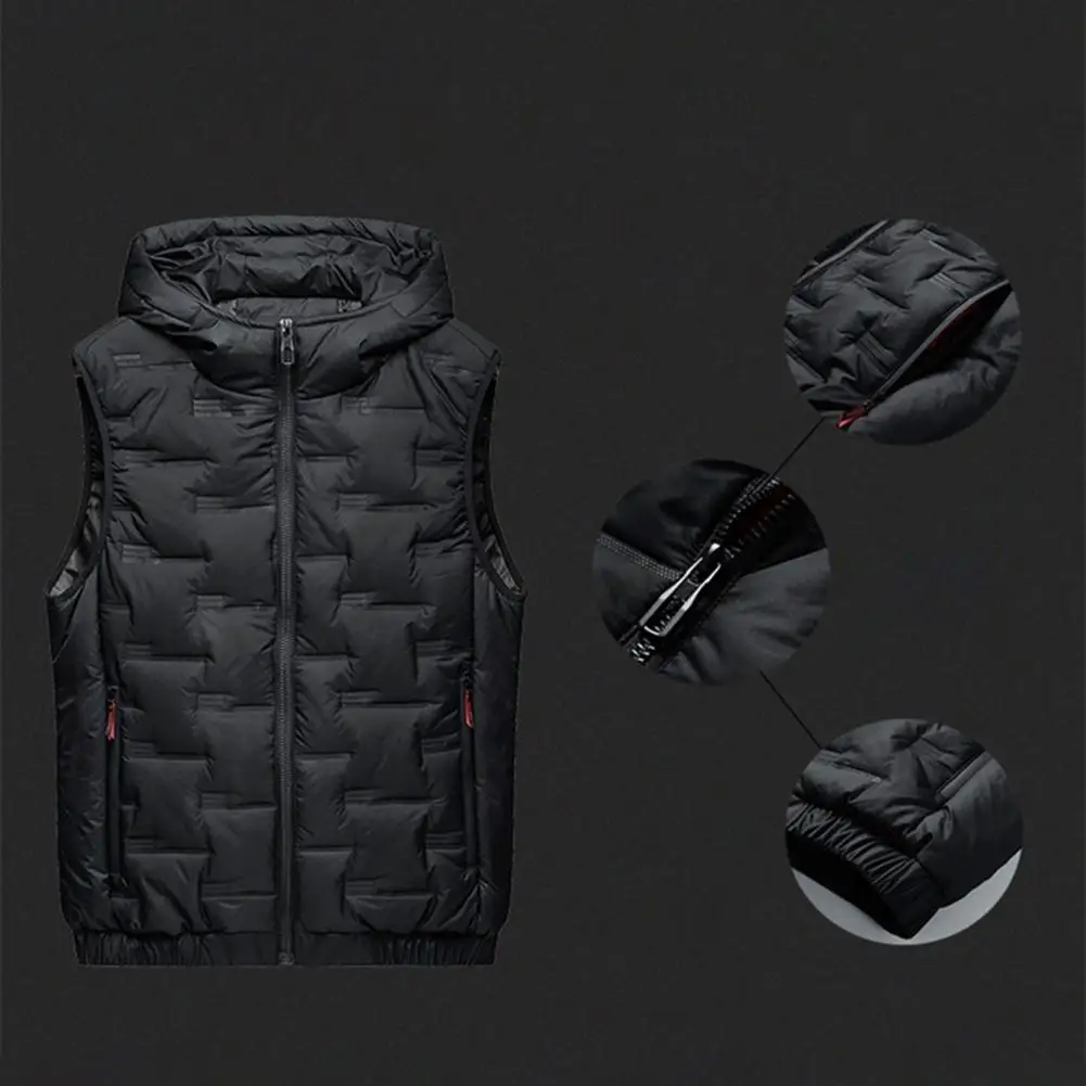 

Cotton Vest Padded Winter Waistcoat Firm Stitching Men Winter Vest