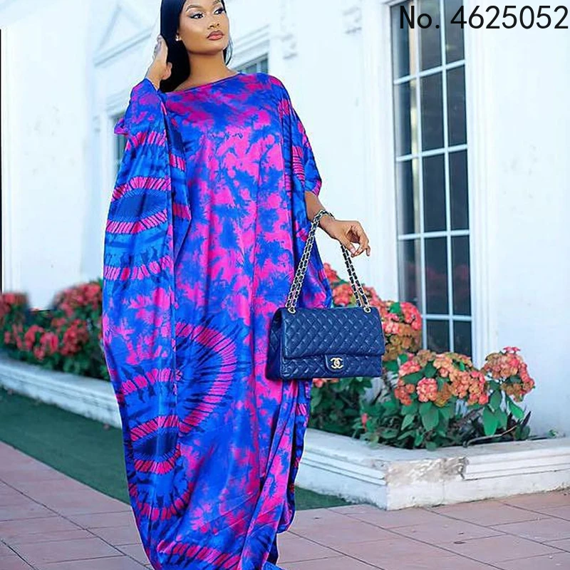 

African Long Dresses Women 2022 New Muslim Fashion Abayas Dashiki Print Robes Kaftan Long Maxi Dress Streetwear African Clothes