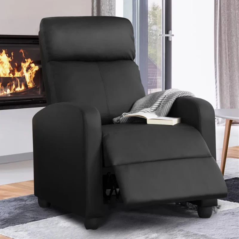 

Easyfashion Faux Leather Push Back Theater Recliner