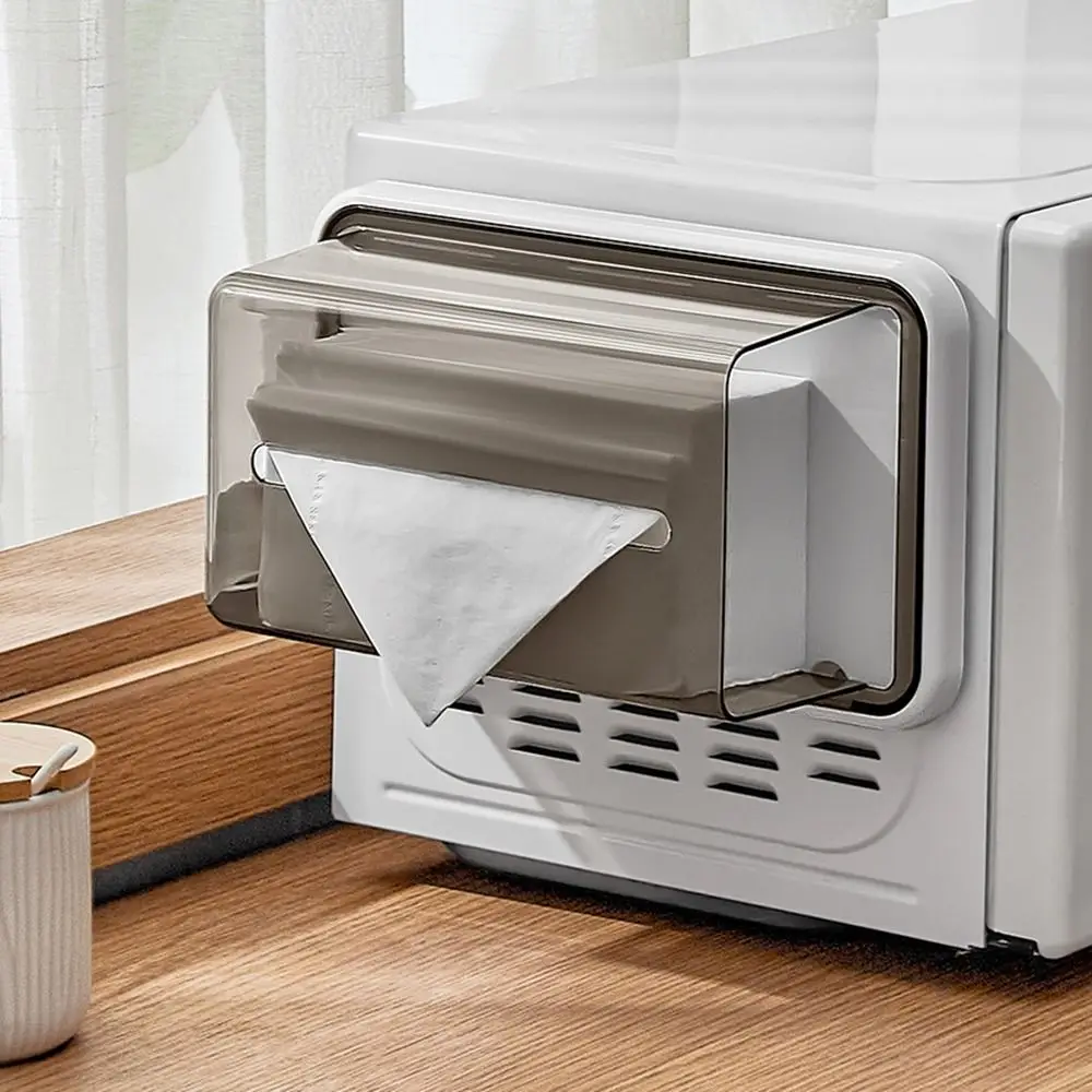 Пластиковый магнитный держатель для салфеток без перфорации большая емкость