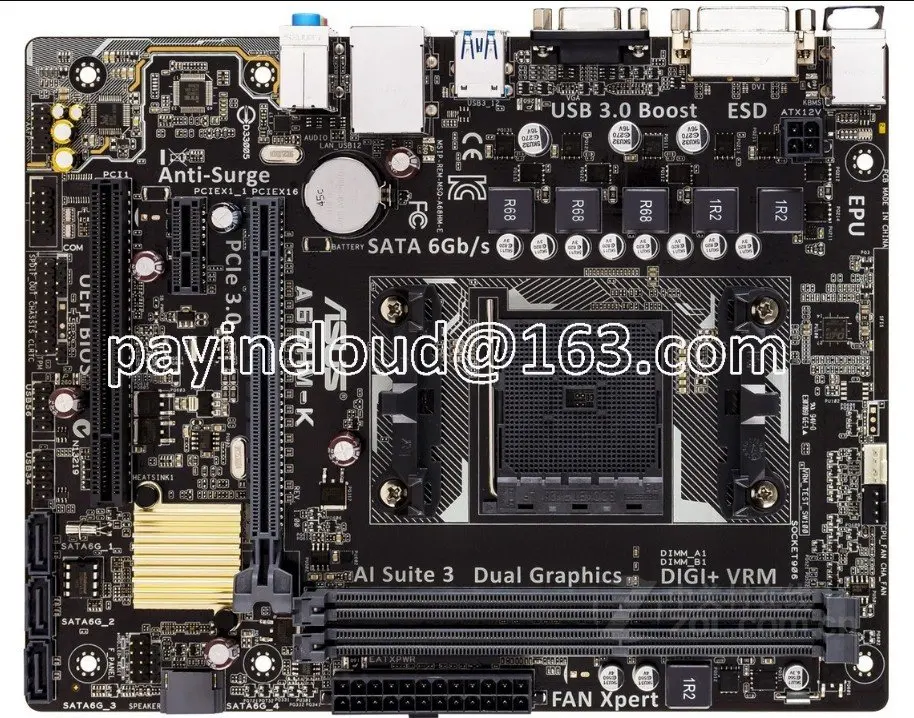 

A68HM-K FM2 FM2 + DDR3 Motherboard USB3.0 SATA3