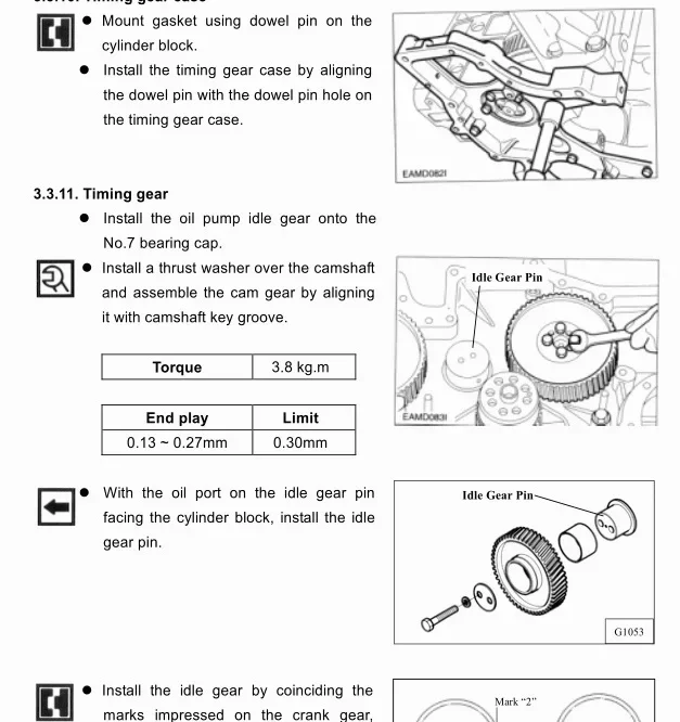 Руководство по обслуживанию и дизельных двигателей Daios Doosan PDF