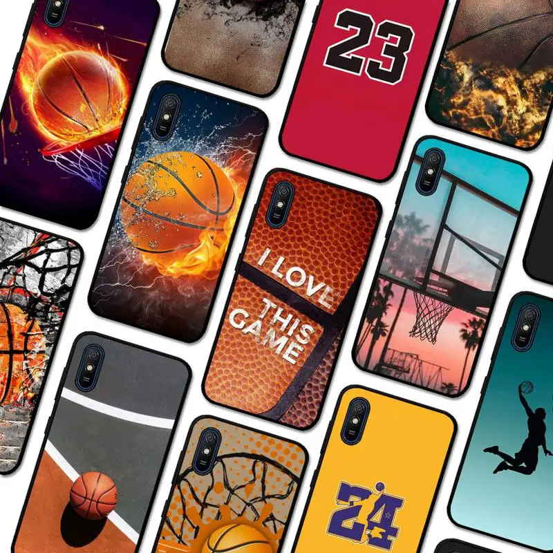 

Basketball Basket Number Phone Case For Redmi 9A 8A 7A 7A 7 6A 5A 5 Plus 4X S2 GO K20 K30 6 Note 8 9 Pro Cover
