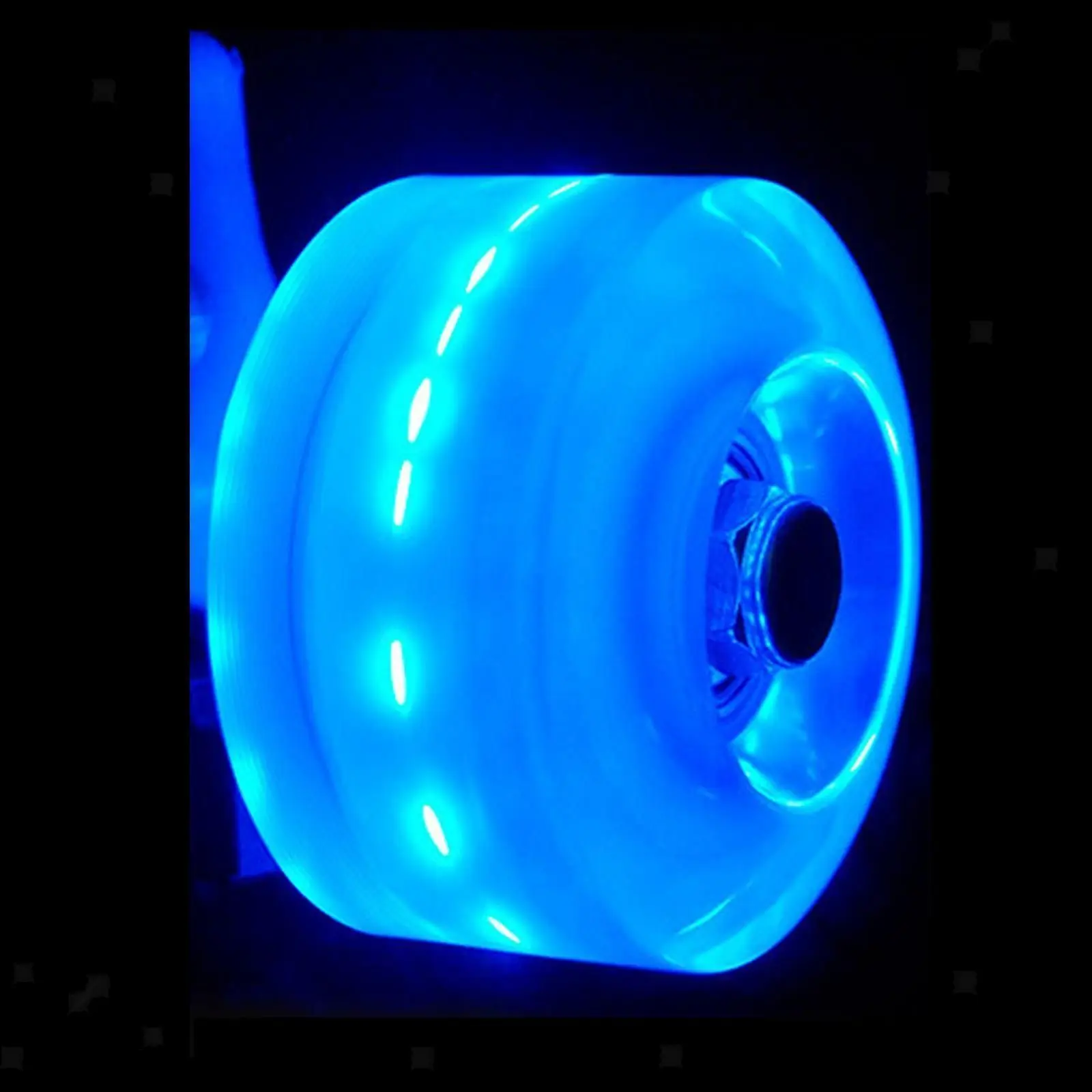 

9Pcs/Pack Luminous Roller Skates Wheels Accessories for Double Row Skating LED Roller Skate Wheels Light Up Bearings
