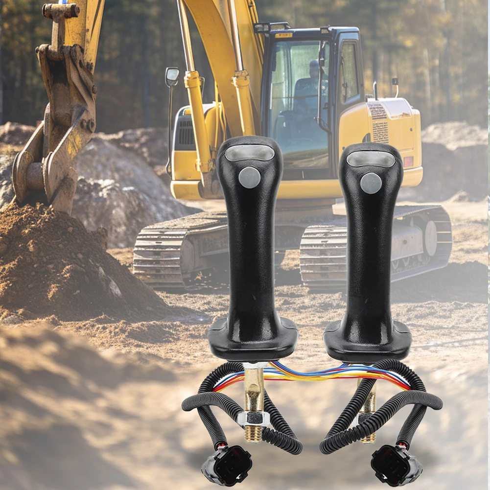 Пара 3-кнопочных джойстиков для экскаватора в сборе левая и правая шестерня