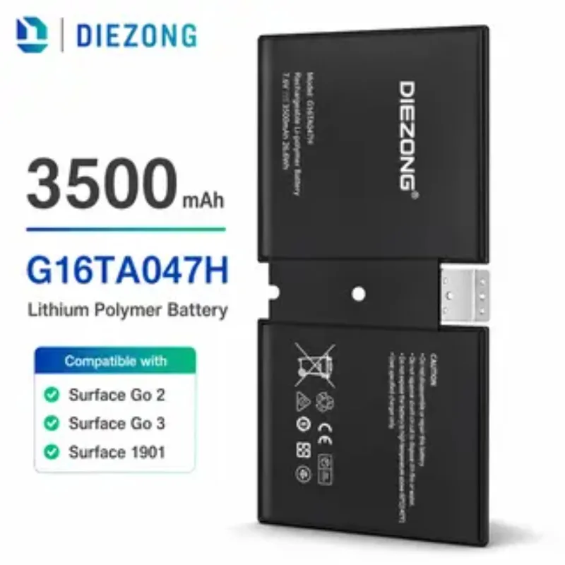 Фото Аккумулятор 7.66В 3500мАч 26.81Вт G16TA047H DYNU01 для Microsoft Surface Go 2 1901 1926 1927h, заменяющий оригинальный аккумулятор для ноутбука. №4