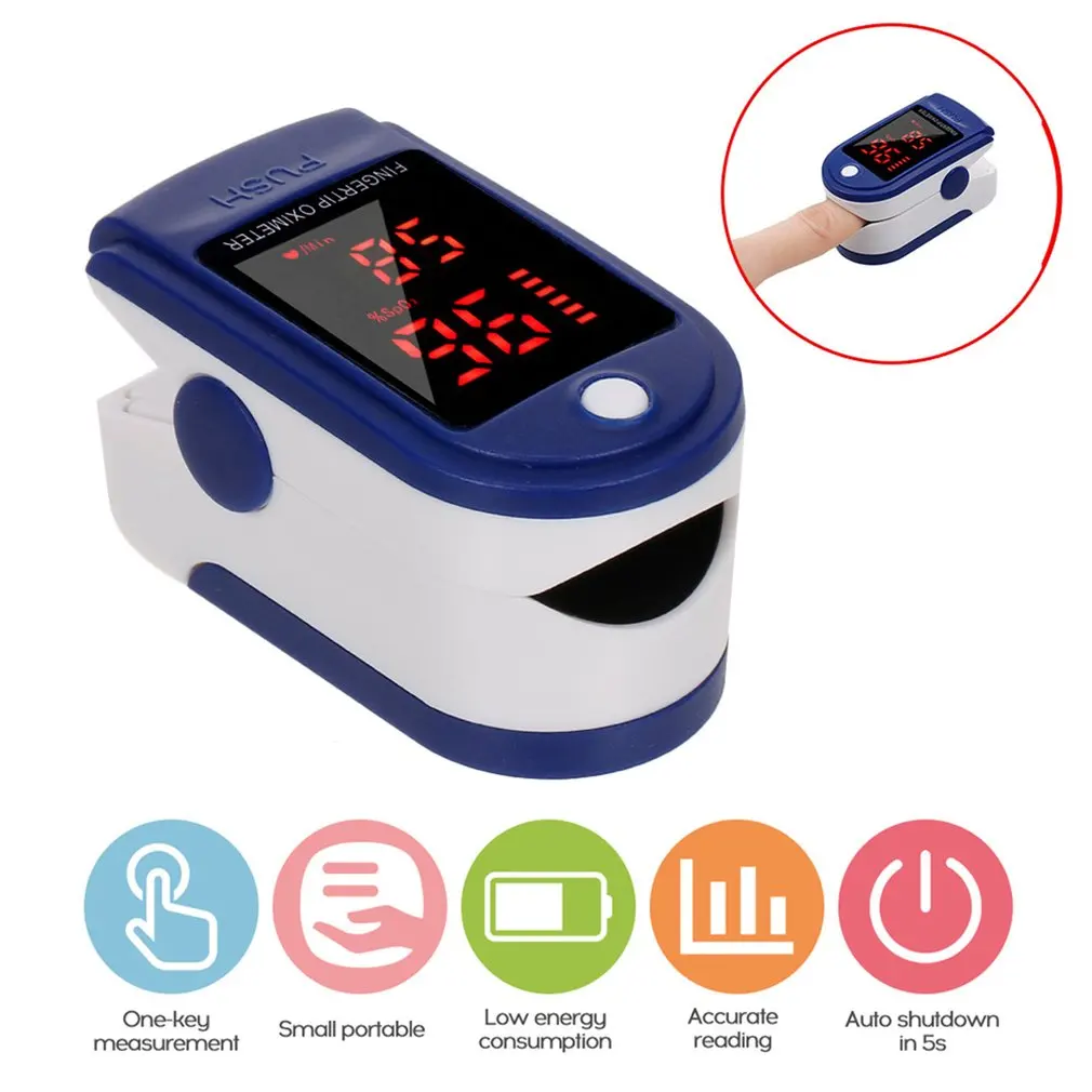 

Цифровой Пальчиковый пульсоксиметр, прибор для измерения пульса и уровня кислорода в крови, SPO2 PR, забота о здоровье, 1 шт.