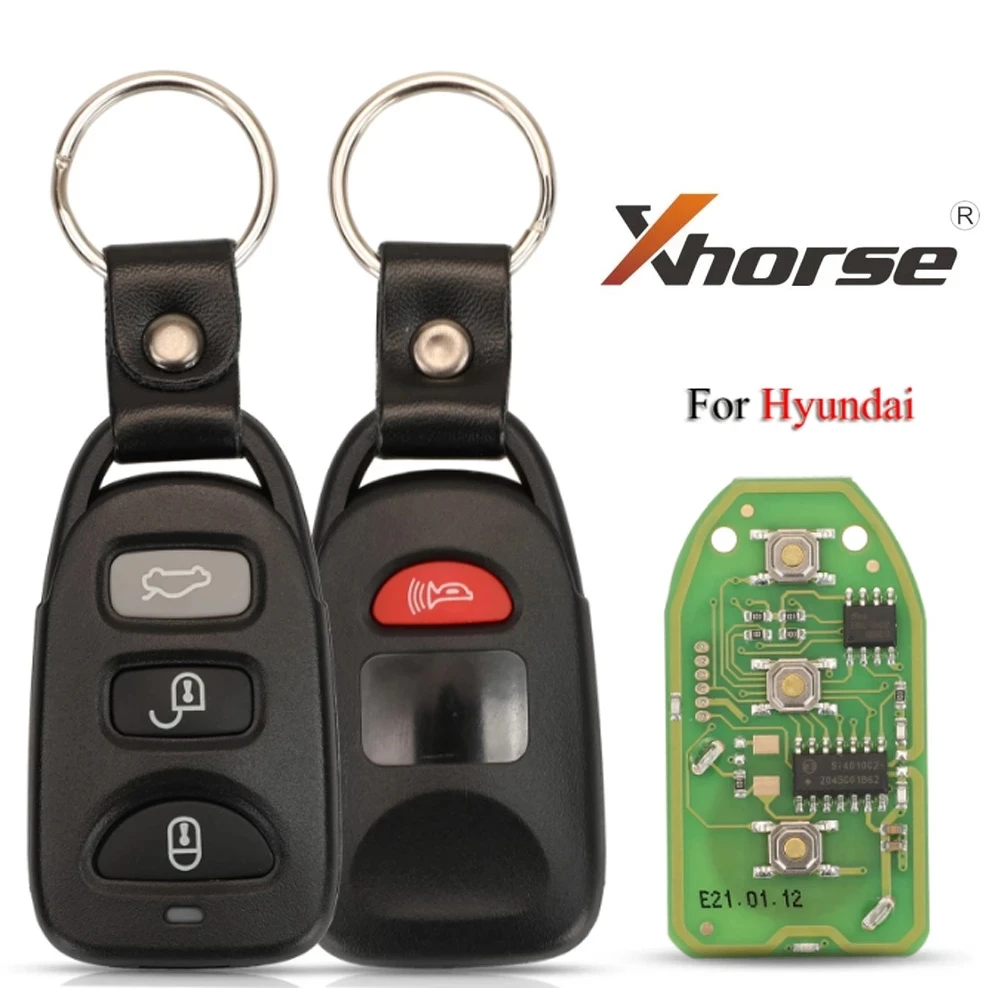 

KEYECU 1/5PCS Xhorse XKHY01EN Wire Remote Key for Hyundai Style FOB for VVDI Key Tool P/N XKHY01EN